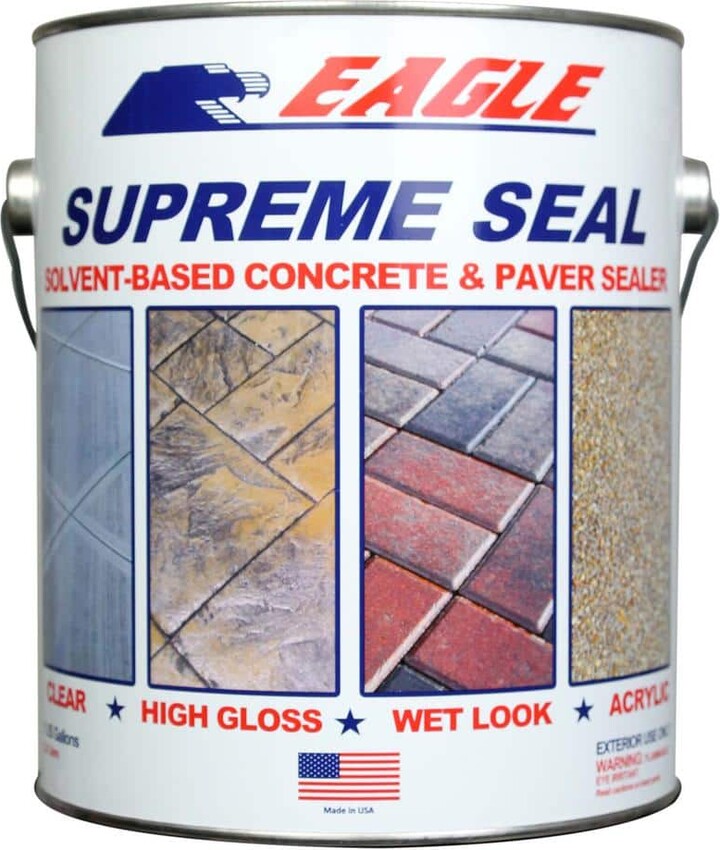 Eagle 1 Gal. Supreme Seal Clear High Gloss Solvent-Based Acrylic Concrete Sealer