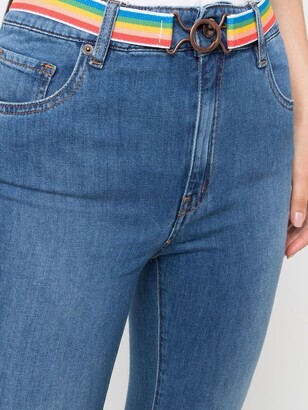 Love Moschino Cropped Bootcut Jeans