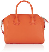Thumbnail for your product : Givenchy Small Antigona bag in bright-orange textured-leather