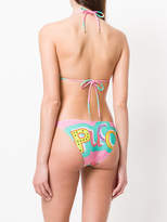 Thumbnail for your product : Emilio Pucci logo print triangle bikini set