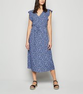 Thumbnail for your product : New Look Floral Frill Button Up Midi Dress