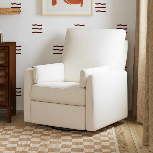Carter's by DaVinci Carter'sbydaVinciEthanReclinerandSwivelGlider-PerformanceCreamLinen