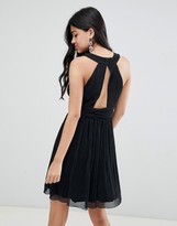 Thumbnail for your product : Deby Debo Sparkle V-Neck Mini Dress