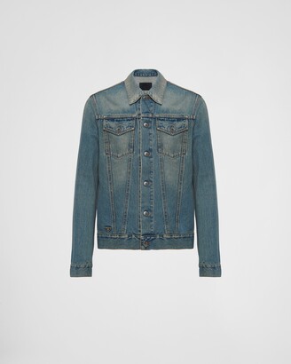 ブルゾン PRADA | Bull denim blouson jacket GFB299_12PA_F01CD_S_231 Prada Bull Denim Blouson Jacket | Black | FARFETCH