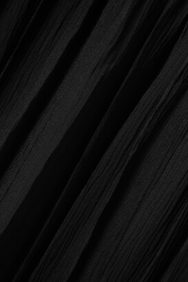 SIMKHAI - Lina Cutout Tiered Crinkled-twill Maxi Dress - Black