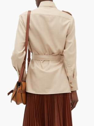 Giuliva Heritage Collection The Aurora Belted Camel Hair-blend Shirt - Womens - Beige