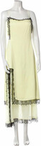 Square Neckline Knee-Length Dress 