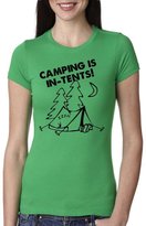 Thumbnail for your product : Crazy Dog T-shirts Womens Camping Is In Tents Shirt