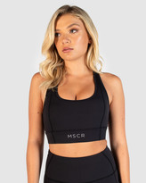 Thumbnail for your product : Muscle Republic - Women's Black Crop Tops - Structure Sports Bra - Size One Size, XS at The Iconic