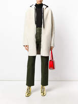 Thumbnail for your product : Inès & Marèchal fur detail hooded coat