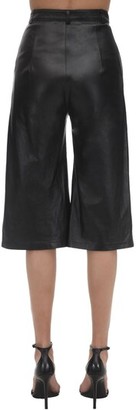 In The Mood For Love Cropped Leather Wide Leg Pants