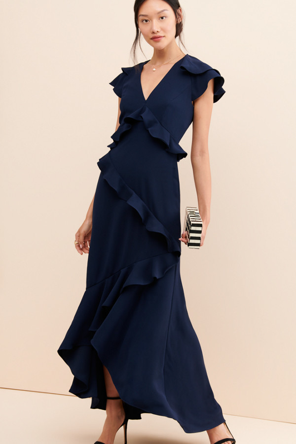 ml monique lhuillier high low dress
