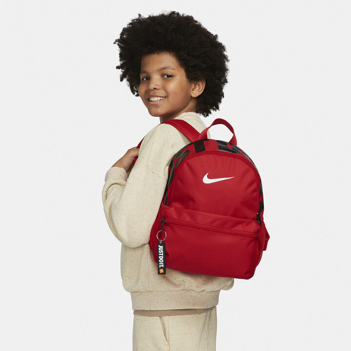 Nike Brasilia JDI Kids' Mini Backpack (11L) in Red | DR6091-657