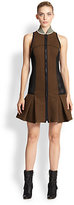 Thumbnail for your product : Fendi Paneled Mesh-Insert Dress