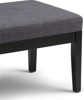 Simpli Home Lacey Contemporary Rectangle Tufted Ottoman Bench