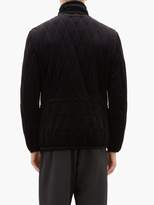 Thumbnail for your product : Giorgio Armani Quilted Technical-velvet Jacket - Mens - Blue
