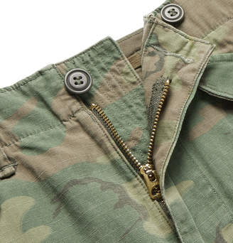 Ralph Lauren RRL Camouflage-print Cotton-ripstop Cargo Trousers - Army green