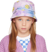 Thumbnail for your product : Luckytry Kids Purple Smiley Beloa Reversible Bucket Hat