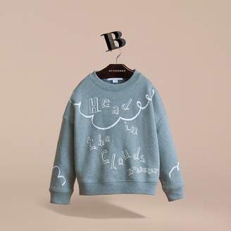 Burberry Head in the Clouds Print Cotton Sweatshirt