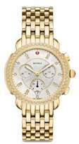 Thumbnail for your product : Michele Sidney Mother-Of-Pearl & Stainless Steel Chronograph Watch