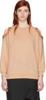 Nina Ricci Pink Sequin Cut-Out Sweatshirt