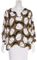 Thumbnail for your product : Diane von Furstenberg Silk Tunic Top