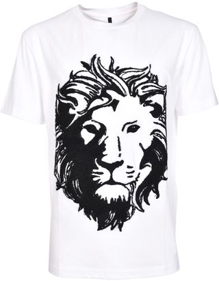 Versus Lion Head Print T-shirt
