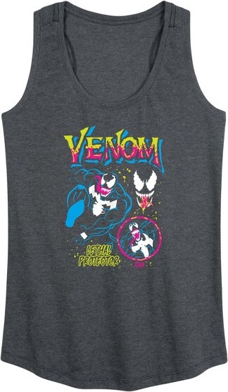 Venom Women'sVenomBootlegGraphicRacerbackTank-HeatherCharcoal-Medium