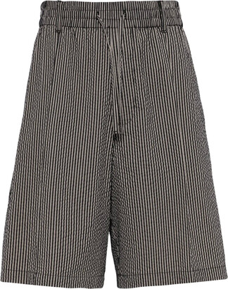 ハーフ・ショートパンツ EMPORIO ARMANI BROWN MODAL BLEND BERMUDA SHORTS Emporio Armani - Modal blend bermuda shorts brown - The Corner