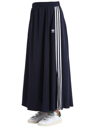 adidas 3 Stripe Techno Satin Midi Skirt