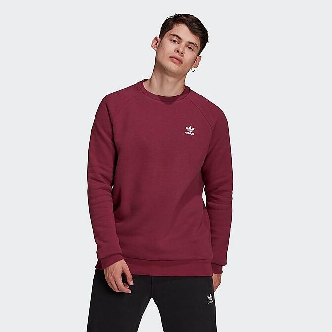 adidas Men's Trefoil Essentials Crewneck Sweatshirt - ShopStyle
