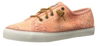 Sperry Womens Seacoast Fish Circle Canvas Low Top Lace Up Fashion Sneakers.