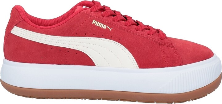 puma suede mono red