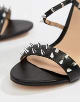 Thumbnail for your product : Public Desire Amore black studded heeled sandal