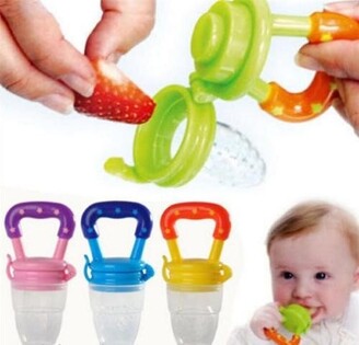Q4U Baby Dummy Pacifier Fresh Food/Fruit Feeder Feeding Nipple Weaning Teething Nipple Teat Pacifier Teether Soother (Large