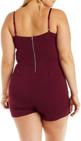 Thumbnail for your product : Charlotte Russe Plus Size Plunge Romper