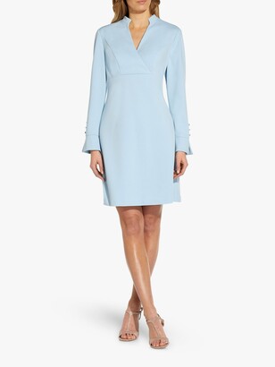 Adrianna Papell Knit A-Line Mini Dress, Blue Mist