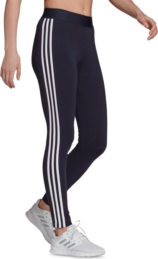 adidas Women's Essentials 3-Stripe Full Length Cotton Leggings, Xs