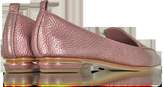 Thumbnail for your product : Nicholas Kirkwood Beya Dusty Pink Metallic Tumbled Leather Loafer