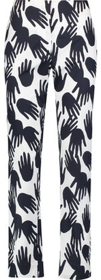 Sonia Rykiel Printed Cotton Straight-Leg Pants