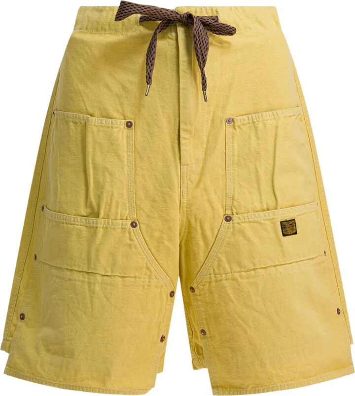 KAPITAL Drawstring Cargo-Pocket Shorts