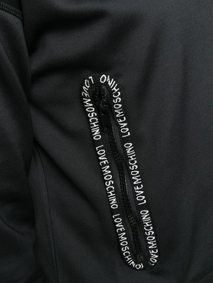 Love Moschino Logo Trim Crew-Neck Sweatshirt