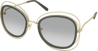 Chloé CARLINA CE 123S Square Oversized Acetate & Metal Women's Sunglasses