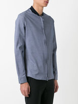 Thumbnail for your product : Giorgio Armani Contrast collar zip shirt
