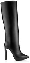 Thumbnail for your product : Jimmy Choo Derive Black Shiny Leather and Calf Knee High Boots