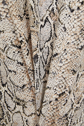 Equipment Aubrey snake-print silk crepe de chine mini dress