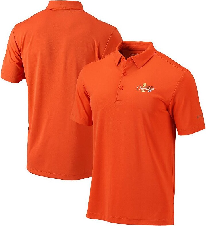 Men's Columbia Orange Oklahoma City Thunder 2025 NBA Finals Champions Omni-Wick Drive Polo