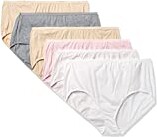 Just My Size Women's Plus Size Cool Comfort Cotton High Brief 6-Pack