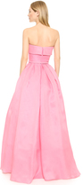 Thumbnail for your product : Reem Acra Pleated Ball Gown with Belt