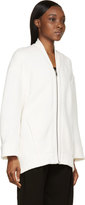 Thumbnail for your product : Helmut Lang Cream Cotton Effuse Zip-Up Cardigan